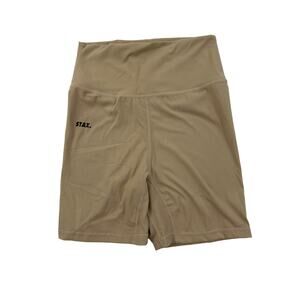 Stax - Midi Bike Shorts in Beige